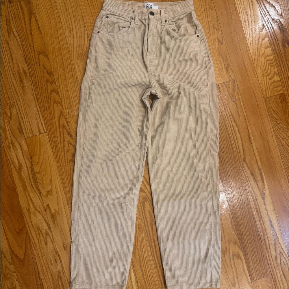 BDG Beige Corduroy Pants - 27 waist